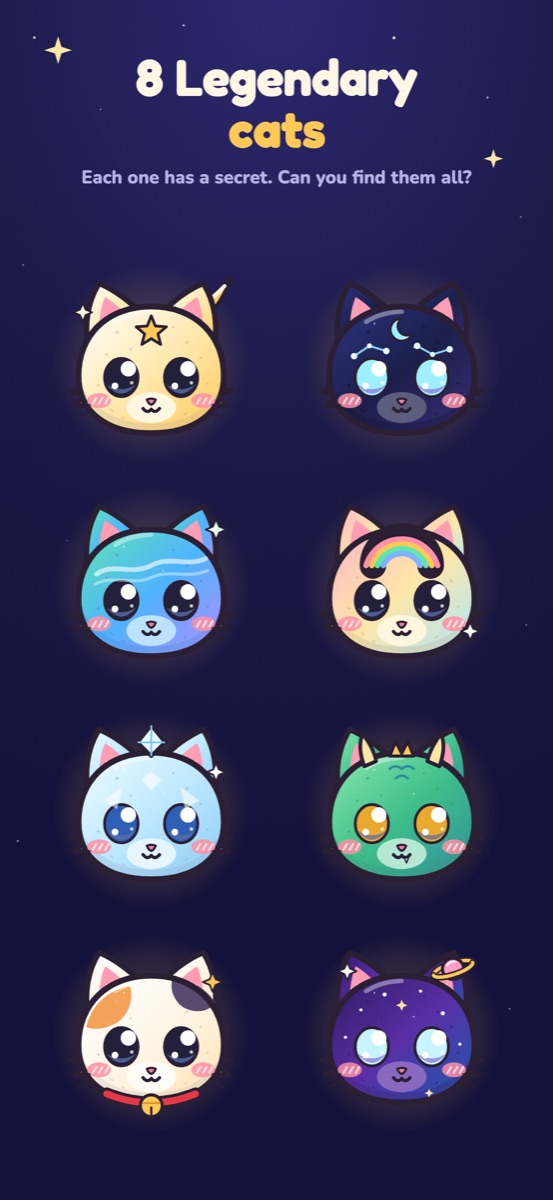 Eight Legendary cats